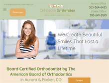 Tablet Screenshot of orthodonticsmilemaker.com